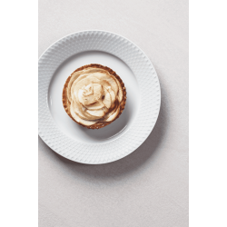 LYNGBY PORCELN RHOMBE TALLERKEN   21 CM HVID