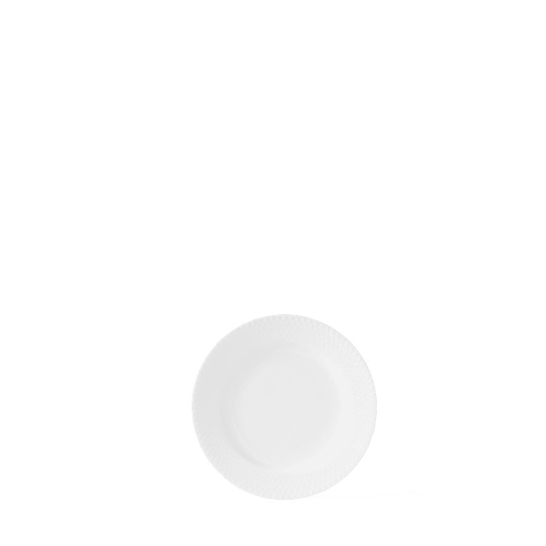 LYNGBY PORCELN RHOMBE TALLERKEN   21 CM HVID