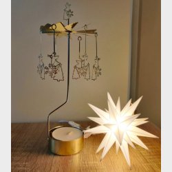 HERRNHUTER STJERNE 13 CM HVID PLAST