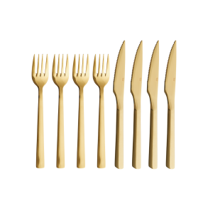 RAW STEAKST GULD - 8 DELE