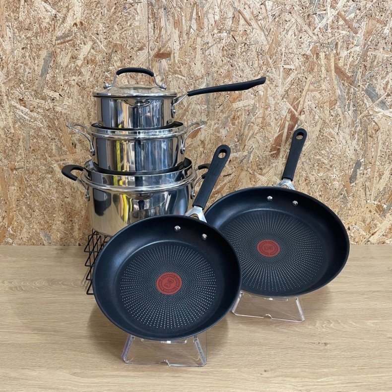 JAMIE OLIVER GRYDER + 24/28 CM PANDER STAINLESS STEEL