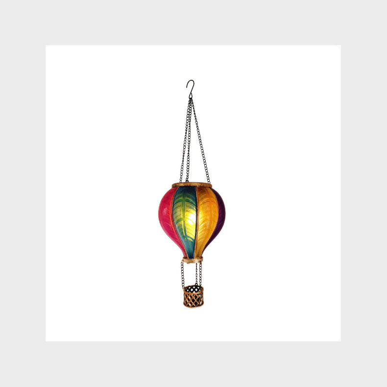 SOLAR LUFTBALLON MED FLAMME-EFFEKT 11 X 11 X 36 CM