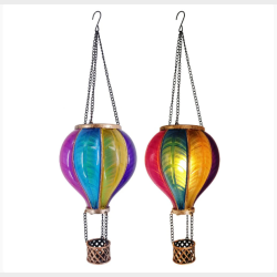 SOLAR LUFTBALLON MED FLAMME-EFFEKT 11 X 11 X 36 CM