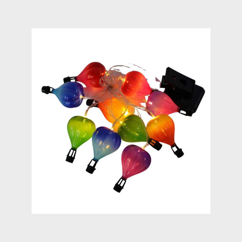 SOLAR LUFTBALLON LYSK�DE 10 STK �6 X 10,5 CM