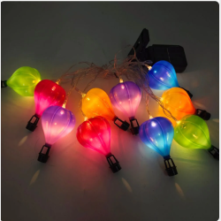 SOLAR LUFTBALLON LYSK�DE 10 STK �6 X 10,5 CM