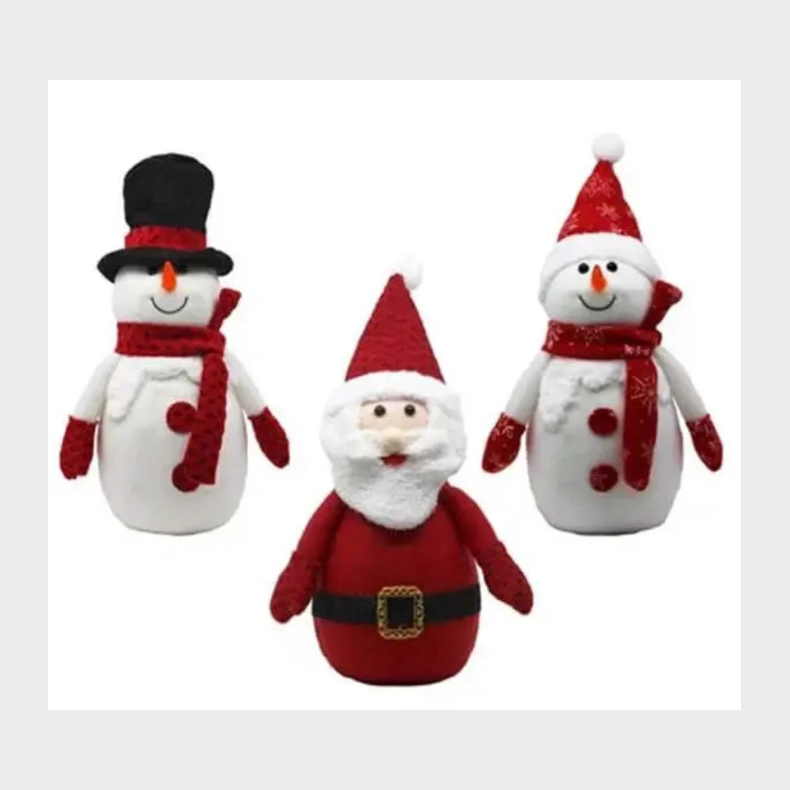 JULEFIGUR MED LED LYS 42 CM - 3 ASSORTERET DESIGNS