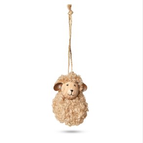 F�R FLUFFY H�NGE H7CM LYS BRUN