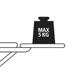 BRABANTIA STRYGEBR�T 124 X 38 CM MED B�JLE