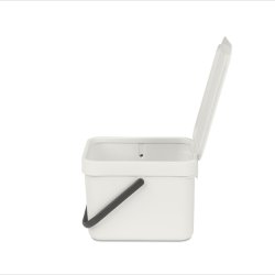 BRABANTIA AFFALDSSPAND 6 L HVID