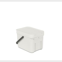 BRABANTIA AFFALDSSPAND 6 L HVID