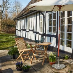 TEAK FOLDESTOL UDEN ARML�N