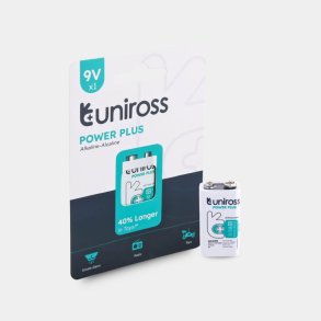 UNIROSS POWER PLUS 6LR61 BATTERI
