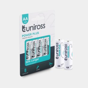 UNIROSS POWER PLUS AA BATTERI 4STK
