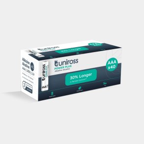 UNIROSS POWER PLUS AAA 40STK ALKALINE