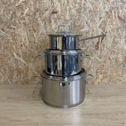 WMF GRYDES�T ASTORIA 6 DELE + 24/28CM ST�L PANDER