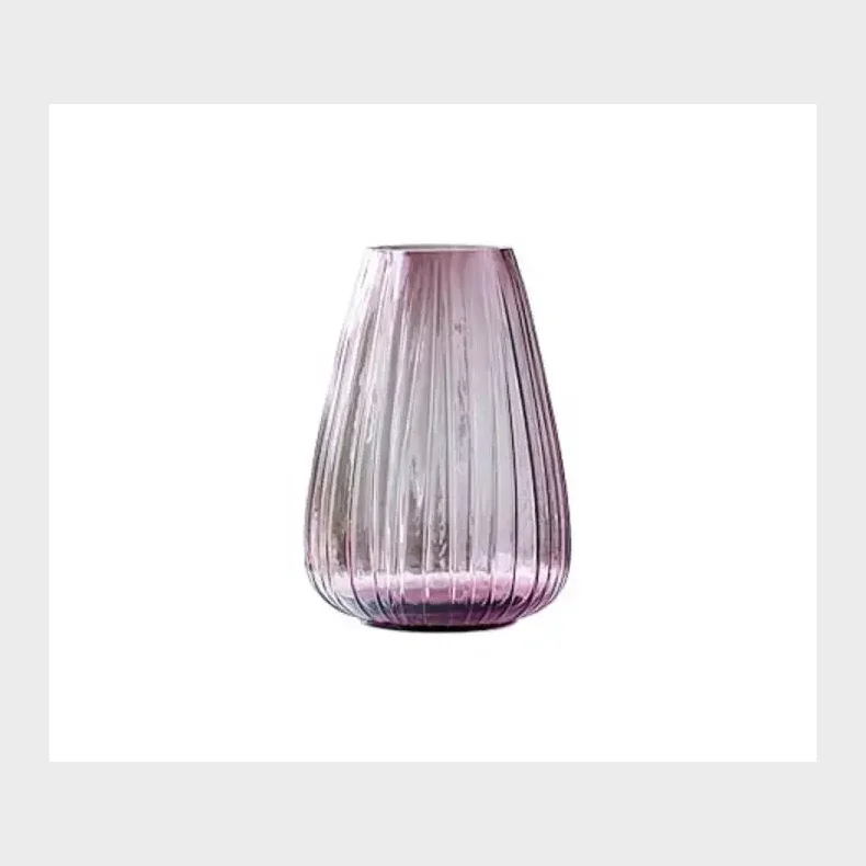 KUSINTHA VASE 22 CM PINK GLAS
