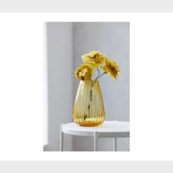 KUSINTHA VASE 22CM AMBER GLAS