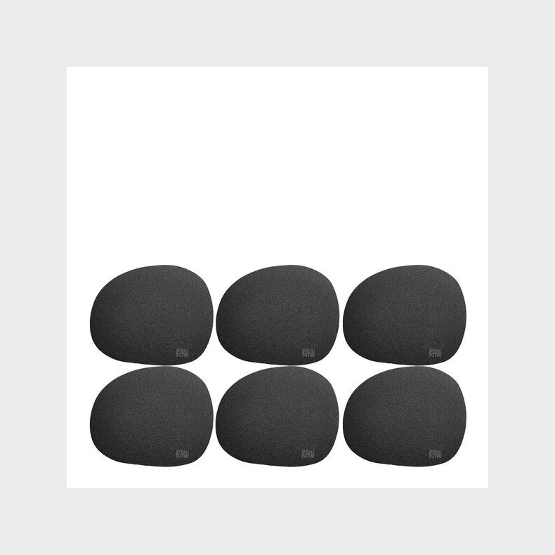 RAW NY COASTER 6X BLACK SILIKONE