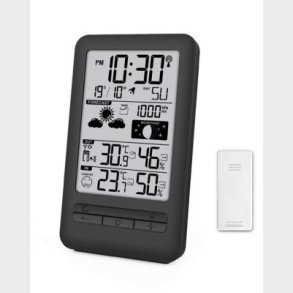 CONZEPT VEJRSTATION MED UDE TERMOMETER