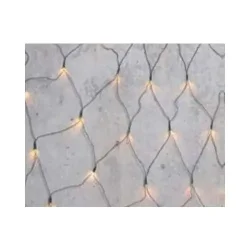 LYSNET 1x1 m 80 LED VARMHVID REMOTE FUNK.