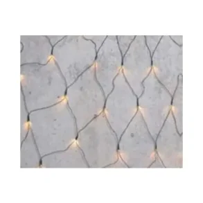 LYSNET 1x1 m 80 LED VARMHVID REMOTE FUNK.