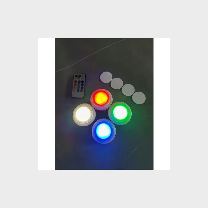 PUSH-LYS MULTICOLOR - 4 STK.