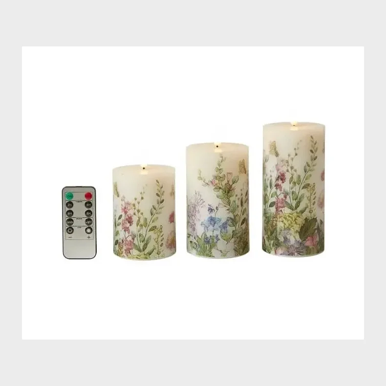 DA'CORE LED FLORA BLOKLYSS�T 3 STK 