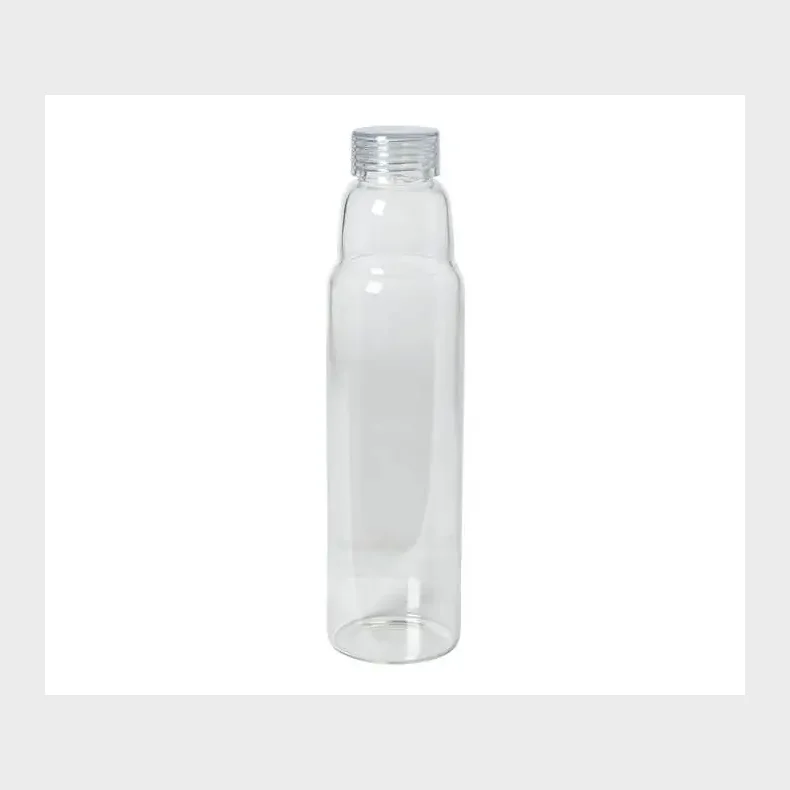 VANDFLASKE 100OML GLAS M. PLAST L�G