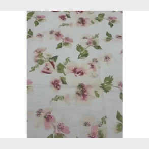 VOKSDUG 132X178 CM ROSA/BL� BLOMST