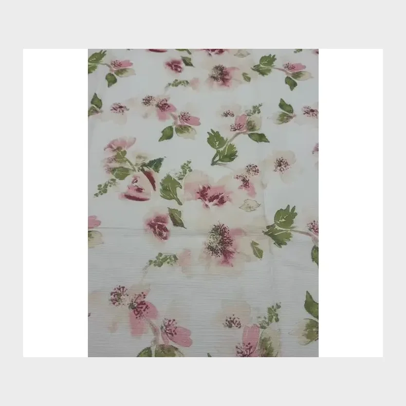 VOKSDUG �140 CM ROSA/BL� BLOMST