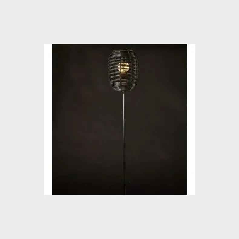 LANTERNE P� SPYD SOLCELLE 80 CM SORT 