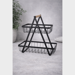 TR�DKURV 2 HYLDER METAL SORT