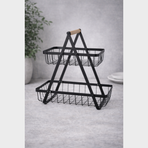 TR�DKURV 2 HYLDER METAL SORT