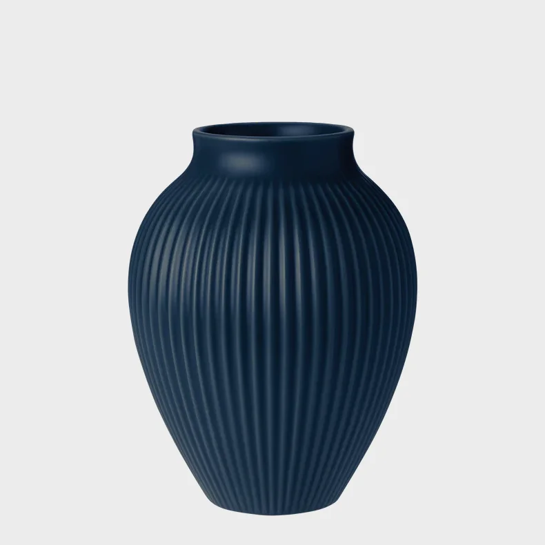 KNABSTRUP VASE MAT DARK BLUE 20CM