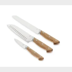MORS� FORESTA KNIVS�T 3 DELE EG/RUSTFRIT ST�L