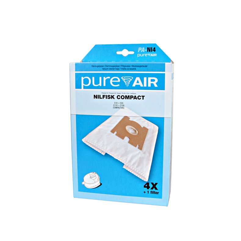 PUREAIR NILFISK STVSUGERPOSER NI4 - 4 STK. 