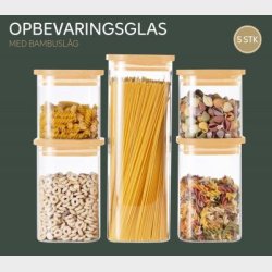 CONZEPT OPBEVARINGSGLAS M. BAMBUSL�G 10 DELE