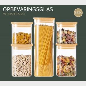 CONZEPT OPBEVARINGSGLAS M. BAMBUSL�G 10 DELE