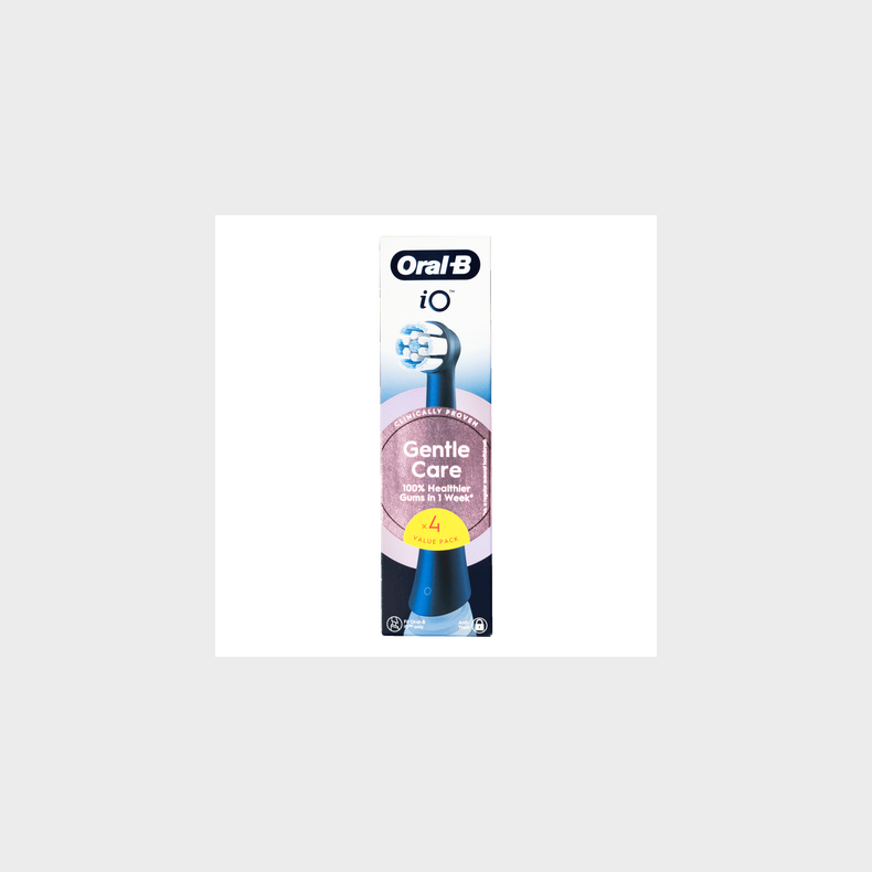 ORAL-B IO GENTLECARE SORT 4 PAK B�RSTEHOVED REFILL