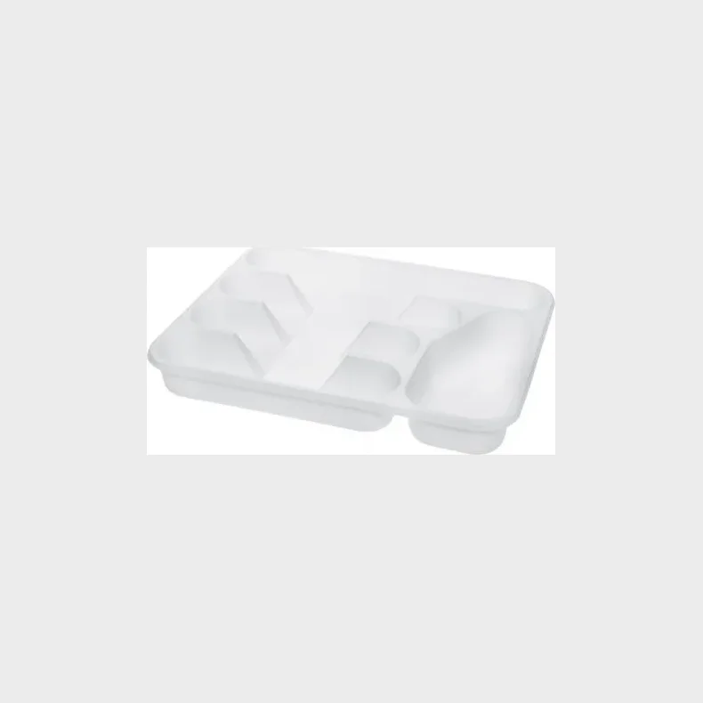 CONZEPT BESTIKBAKKE PLAST 32,5X25X4 CM HVID