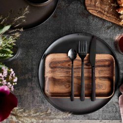 AIDA RAW BESTIKST SORT BELGNING - 16 DELE