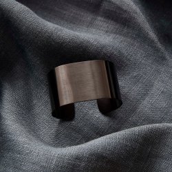 AIDA RAW SERVIETRING BLANK SORT - 4 STK.