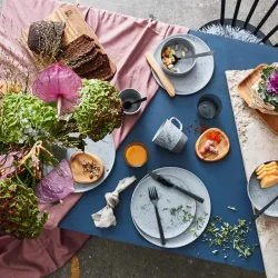 AIDA RAW BESTIKST SORT BELGNING - 16 DELE