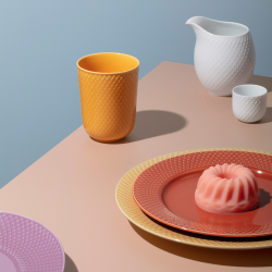 LYNGBY RHOMBE COLOR KRUS UDEN HANK 33 CL GUL