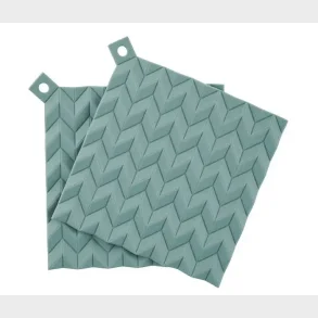 STELTON HOLD-ON GRYDELAPPER 2 STK DUSTY GREEN