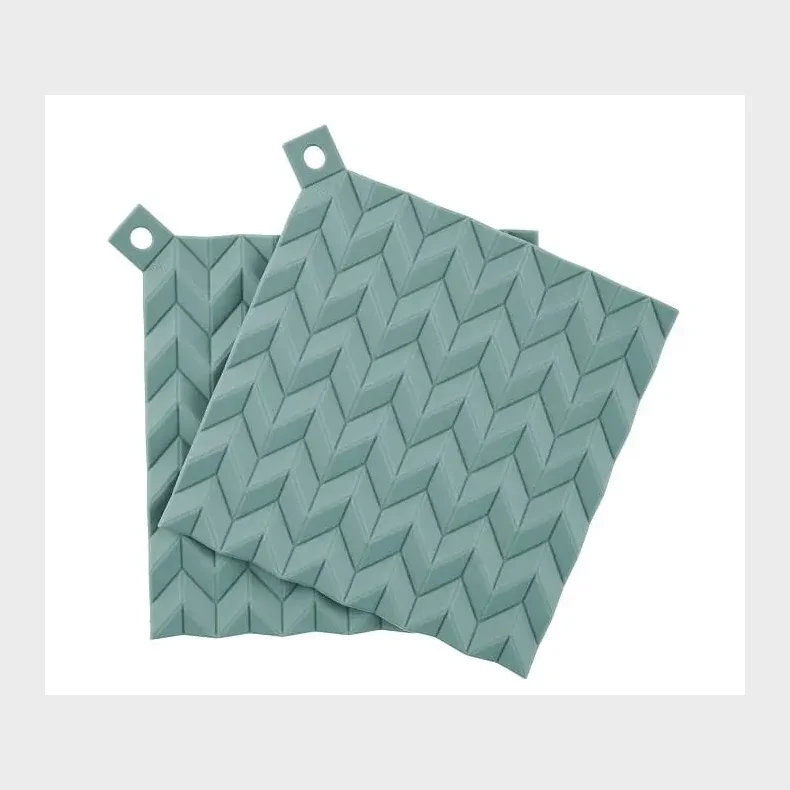 STELTON HOLD-ON GRYDELAPPER 2 STK DUSTY GREEN