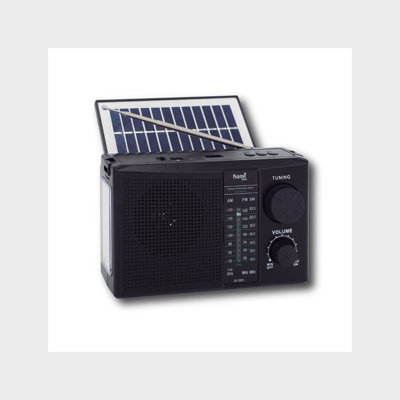 SAMI RADIO RS-11822 - SOLCELLE, BLUETOOTH OG USB