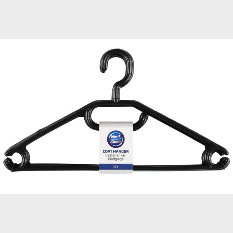 NORDCLEAN PLAST BJLER SORT - 10 STK