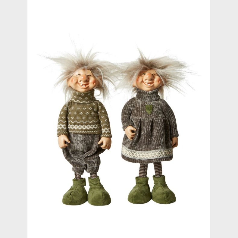 TROLDEBRN 29CM 2 ASS. GRN/GR