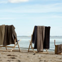 ZONE CLASSIC BADEHNDKLDE DARK BLUE 70X140 CM